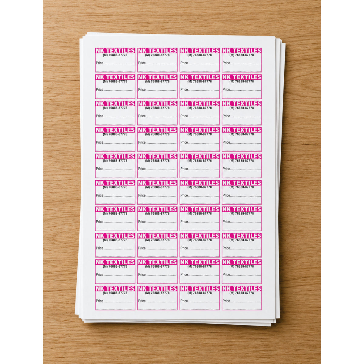 CUSTOM STICKER CL 40| 100 SHEETS