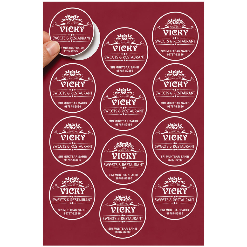 CUSTOM STICKER S 45| 100 SHEETS