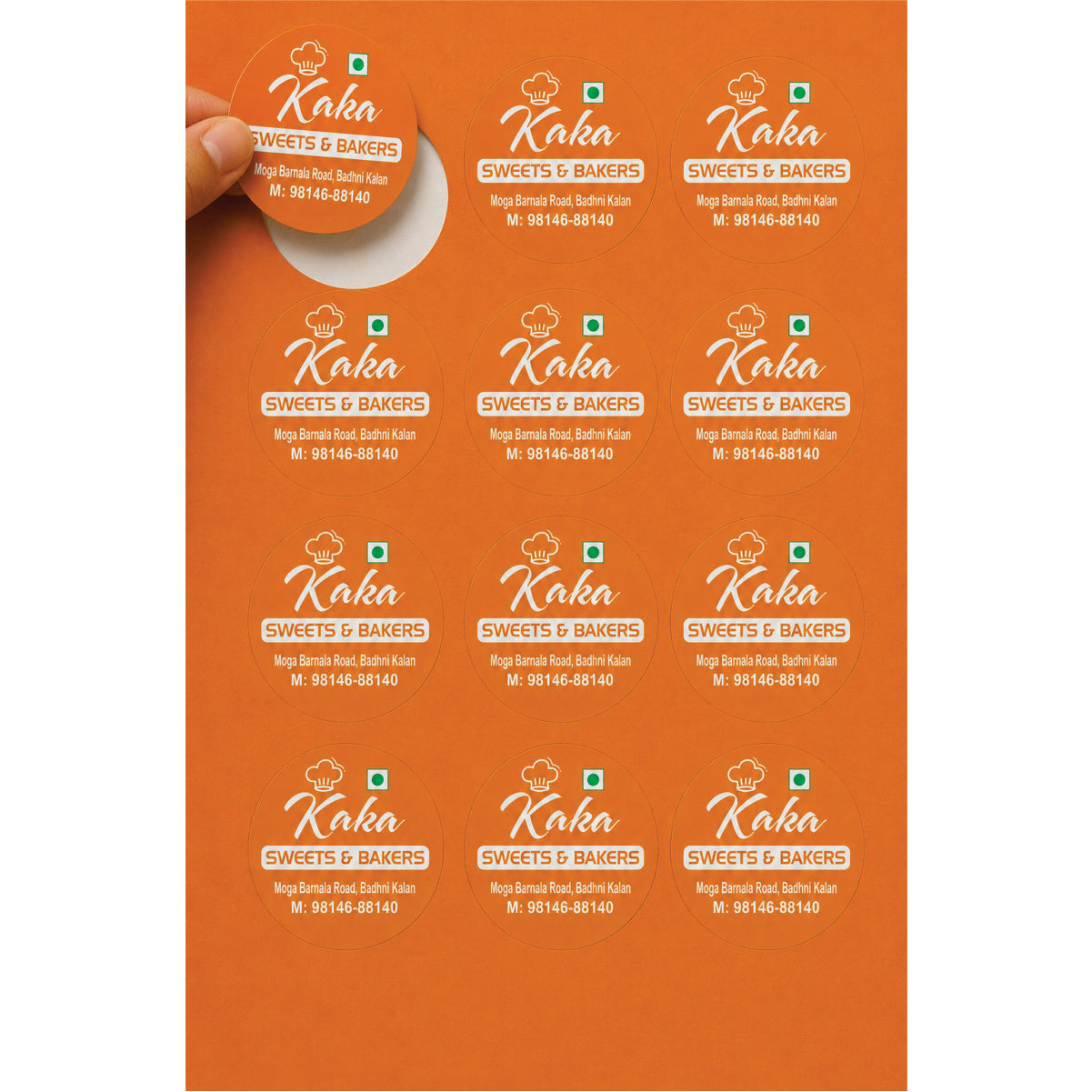 CUSTOM STICKER S 49| 100 SHEETS