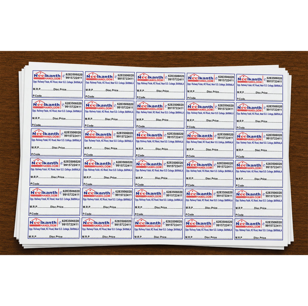 CUSTOM STICKER HA 04| 100 SHEETS
