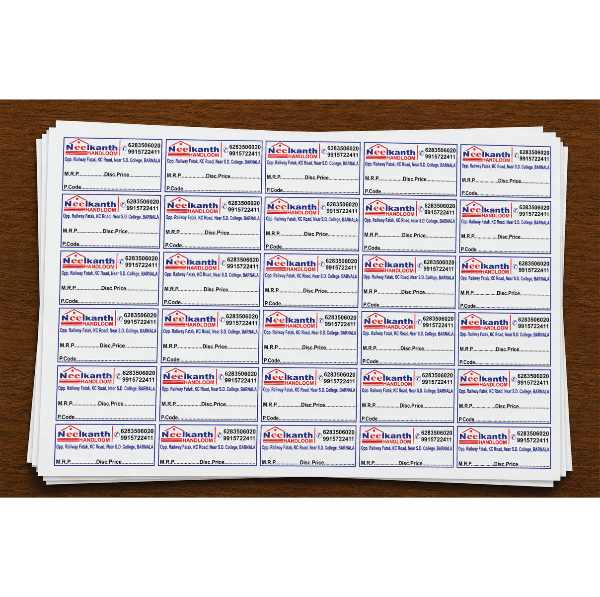 CUSTOM STICKER HA 04| 100 SHEETS