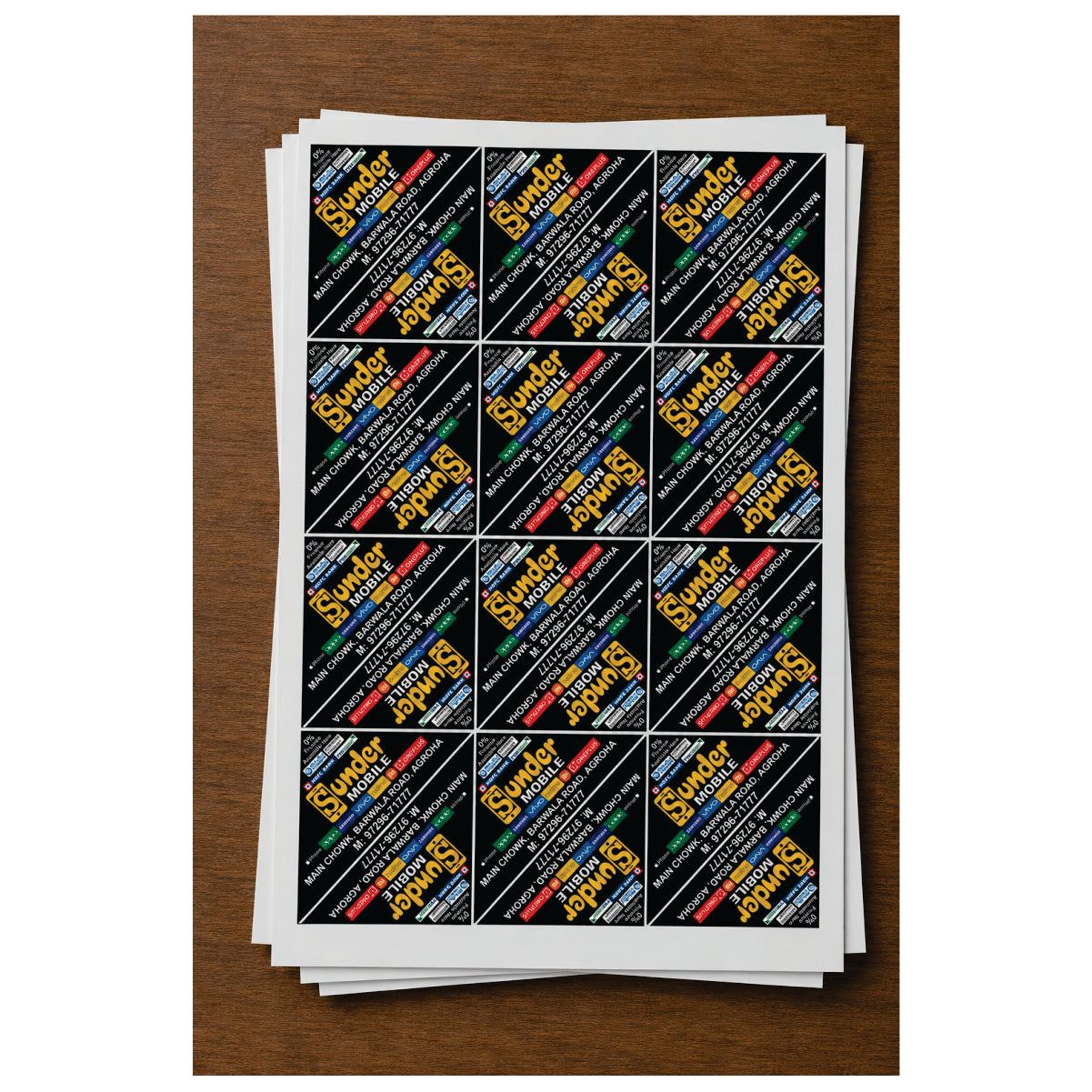 CUSTOM STICKER MO 04| 100 SHEETS