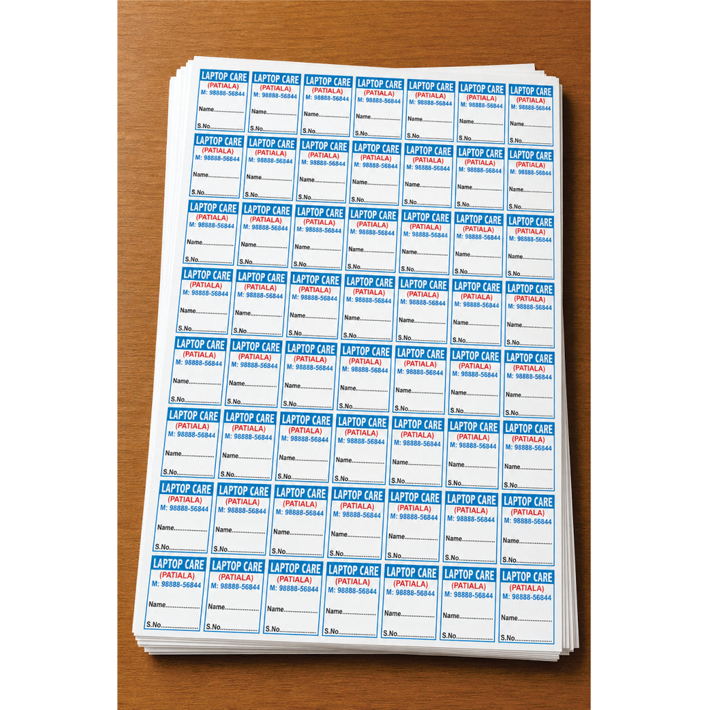 CUSTOM STICKER COM 04| 100 SHEETS