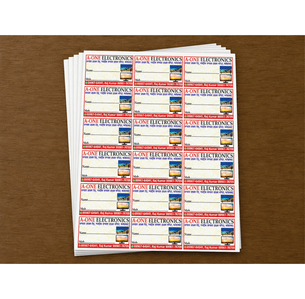 CUSTOM STICKER RE 04| 100 SHEETS