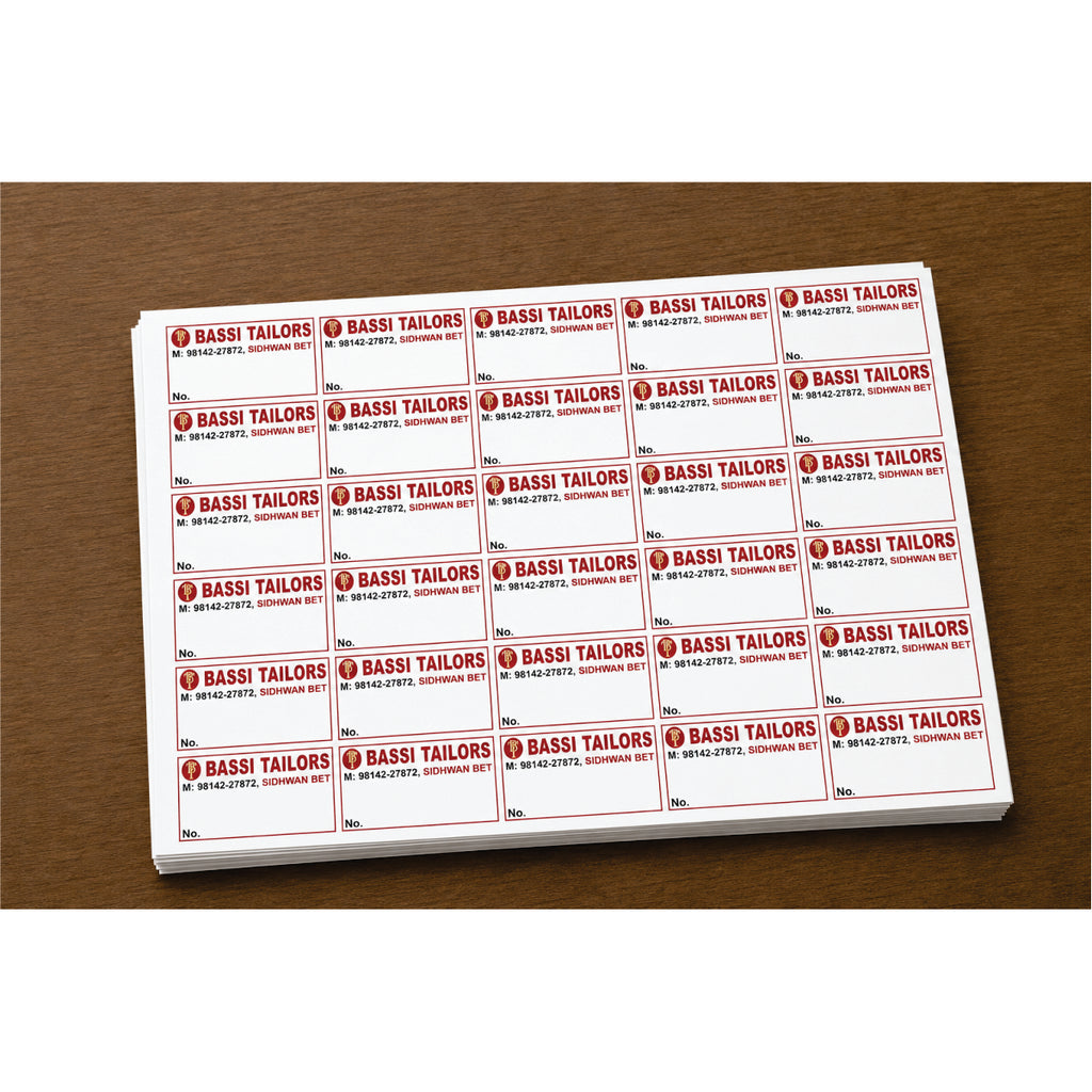 CUSTOM STICKER TA 04| 100 SHEETS