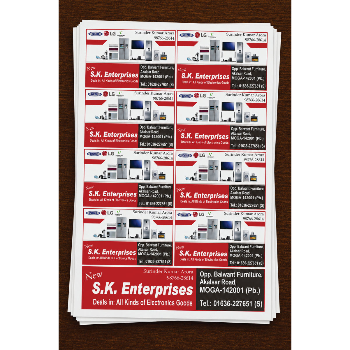 CUSTOM STICKER EL 04| 100 SHEETS