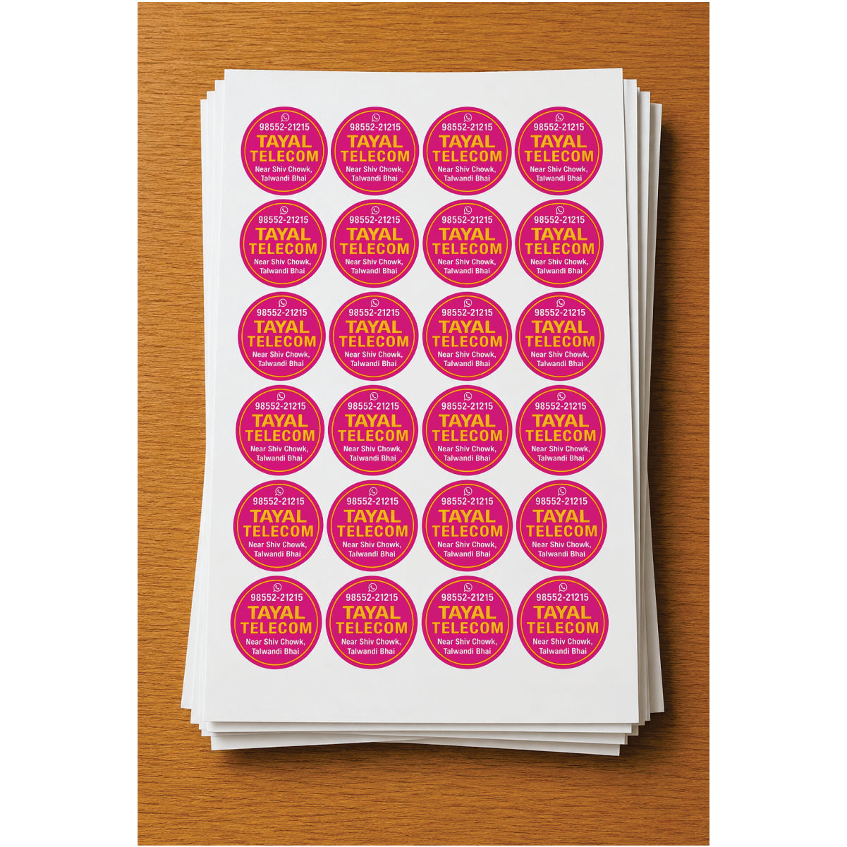 CUSTOM STICKER MO 50| 100 SHEETS