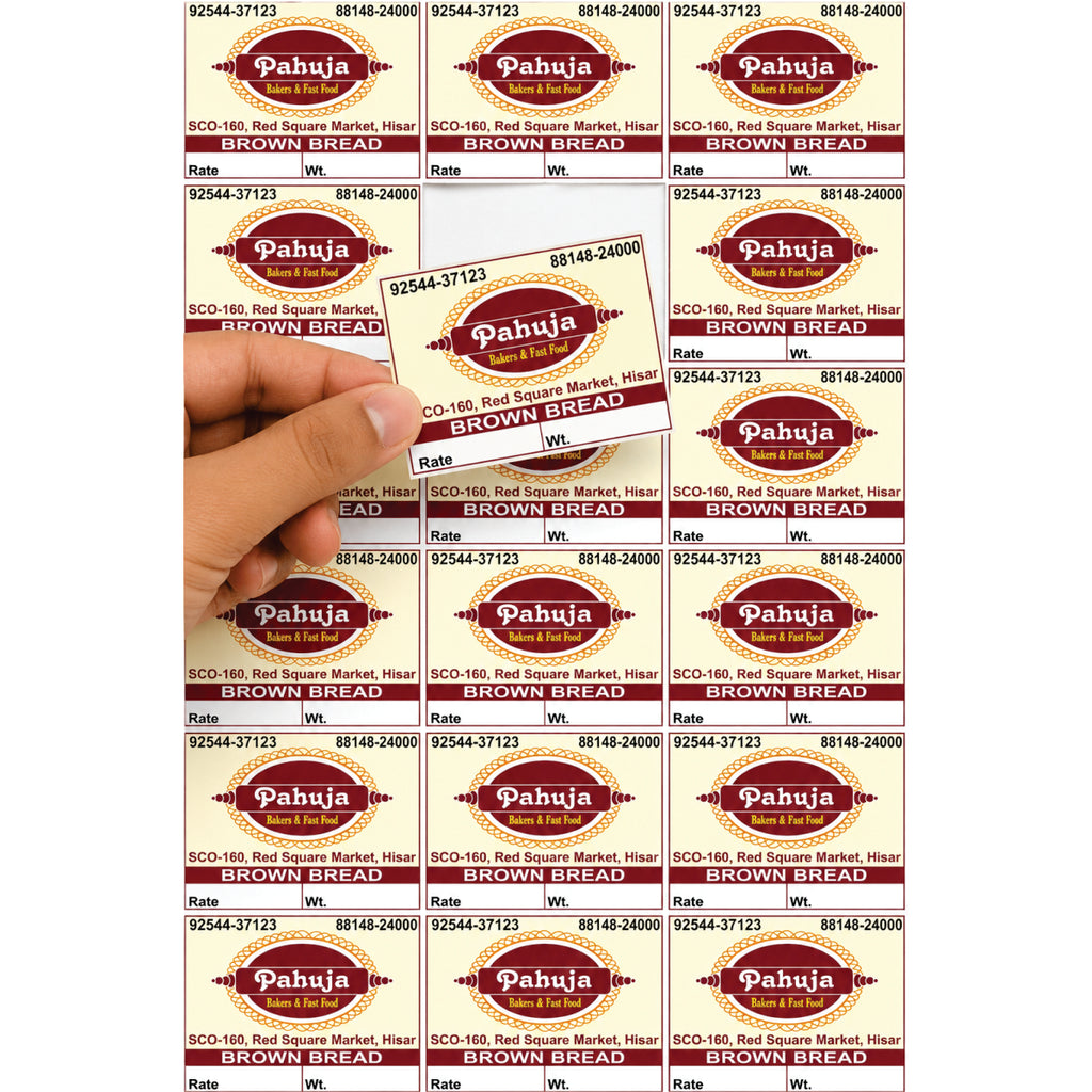 CUSTOM STICKER BK 51| 100 SHEETS