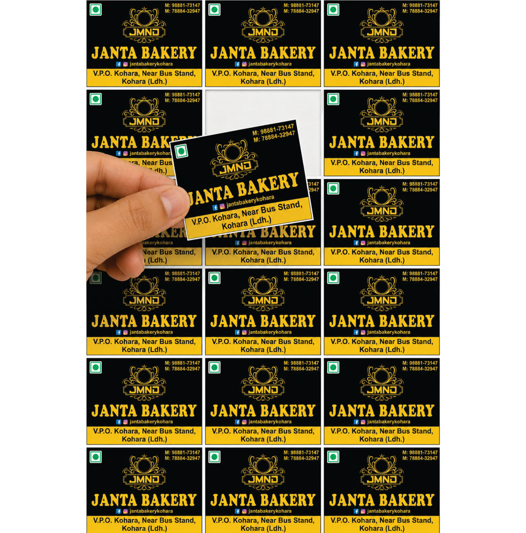 CUSTOM STICKER BK 52| 100 SHEETS