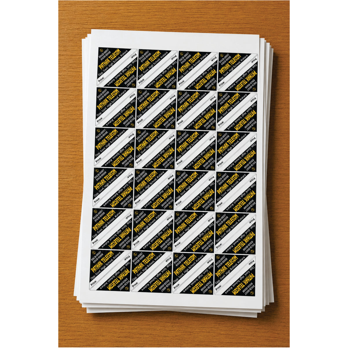CUSTOM STICKER MO 52| 100 SHEETS