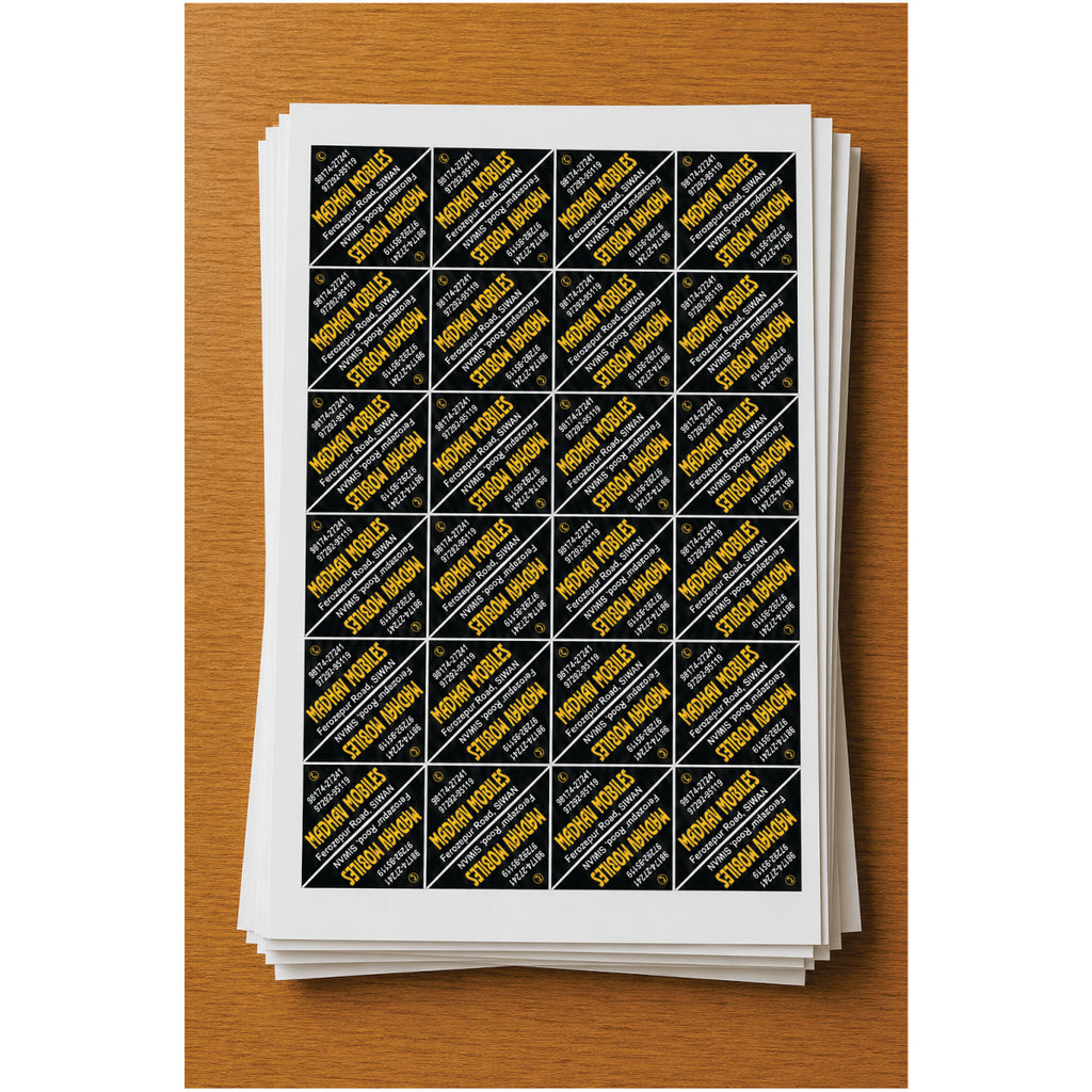 CUSTOM STICKER MO 53| 100 SHEETS