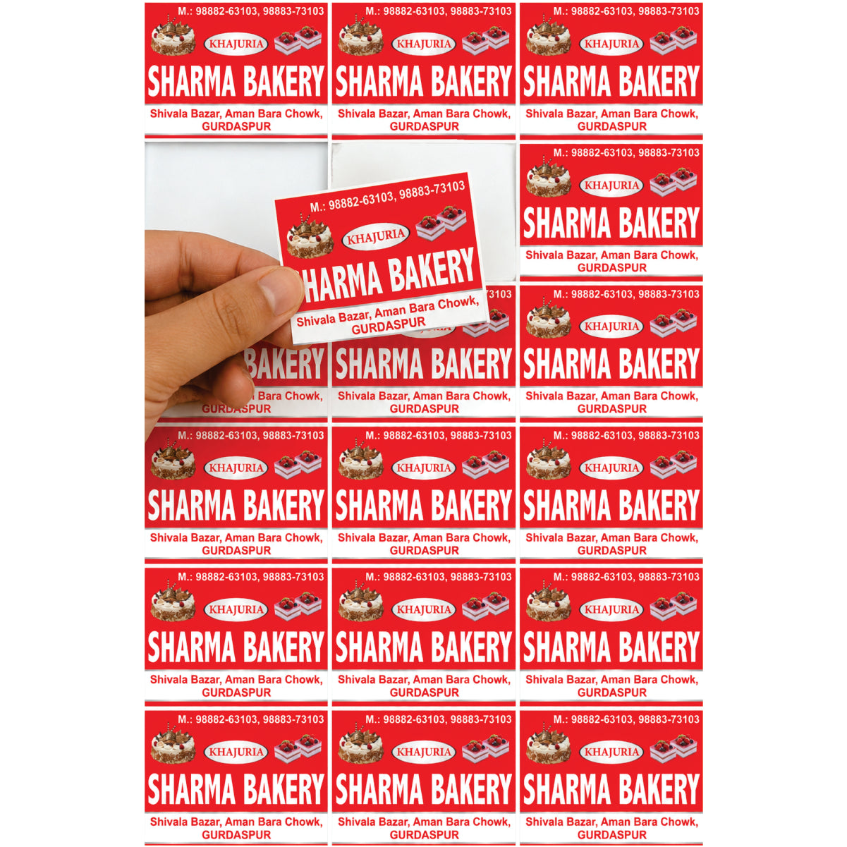 CUSTOM STICKER BK 54| 100 SHEETS