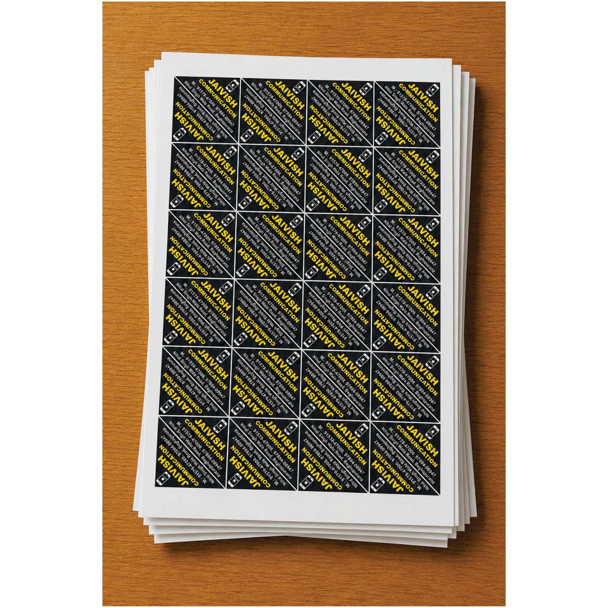CUSTOM STICKER MO 55| 100 SHEETS