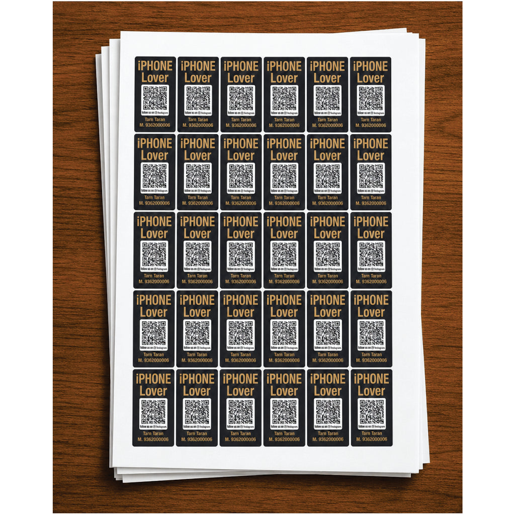 CUSTOM STICKER MO 58| 100 SHEETS