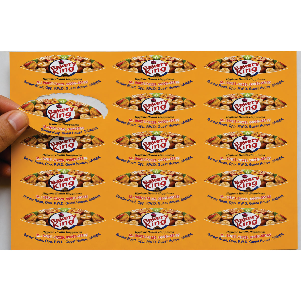 CUSTOM STICKER BK 59| 100 SHEETS