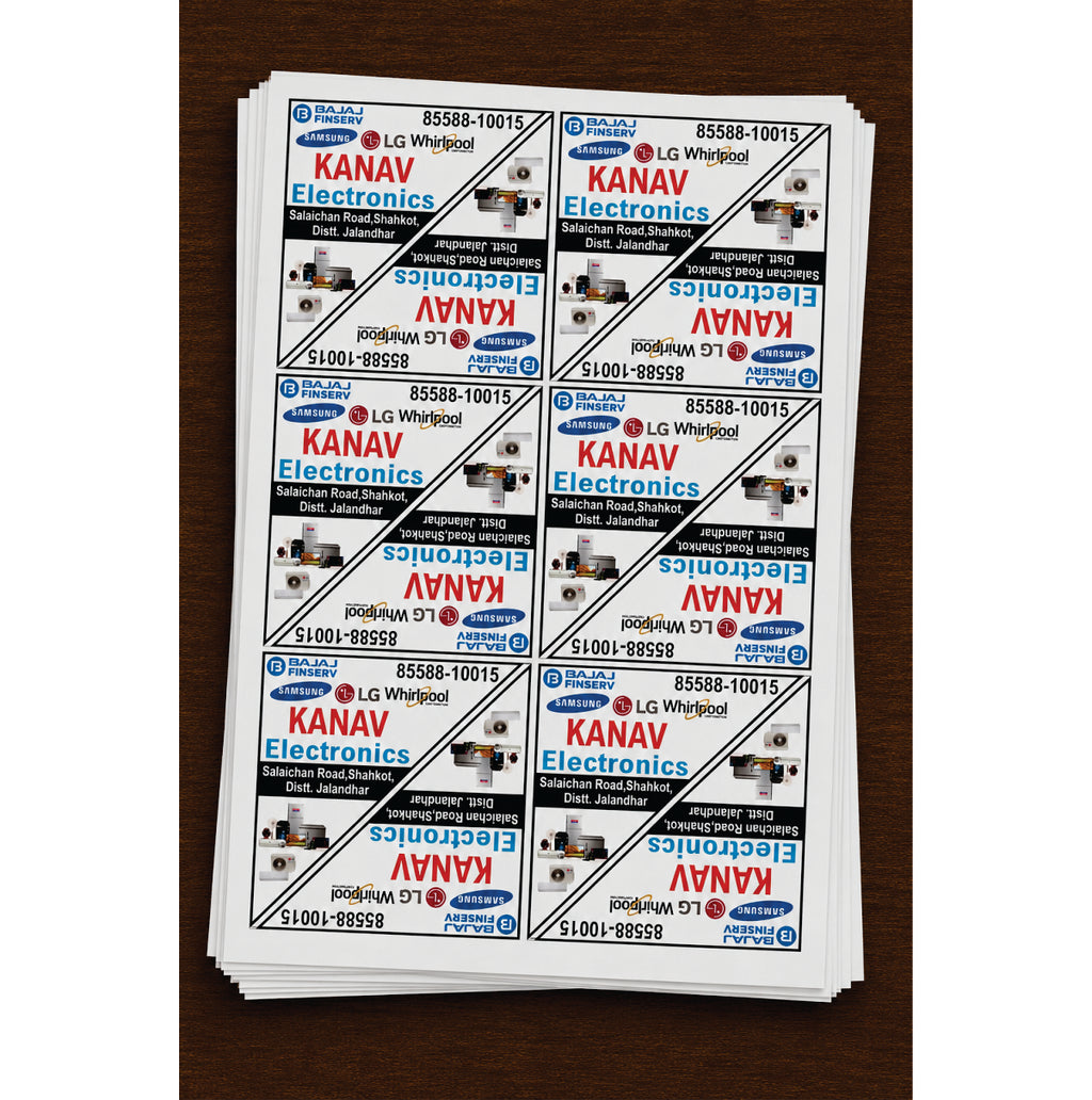 CUSTOM STICKER EL 05| 100 SHEETS