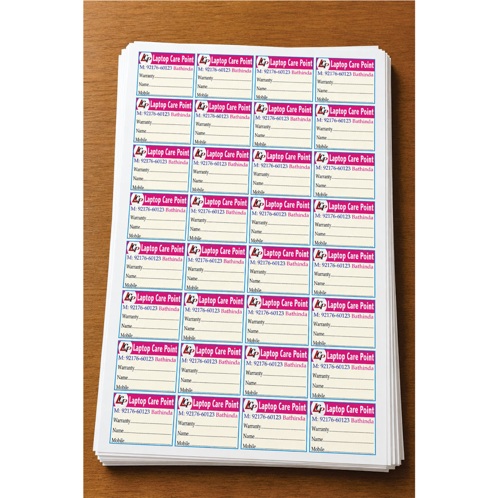 CUSTOM STICKER COM 05| 100 SHEETS