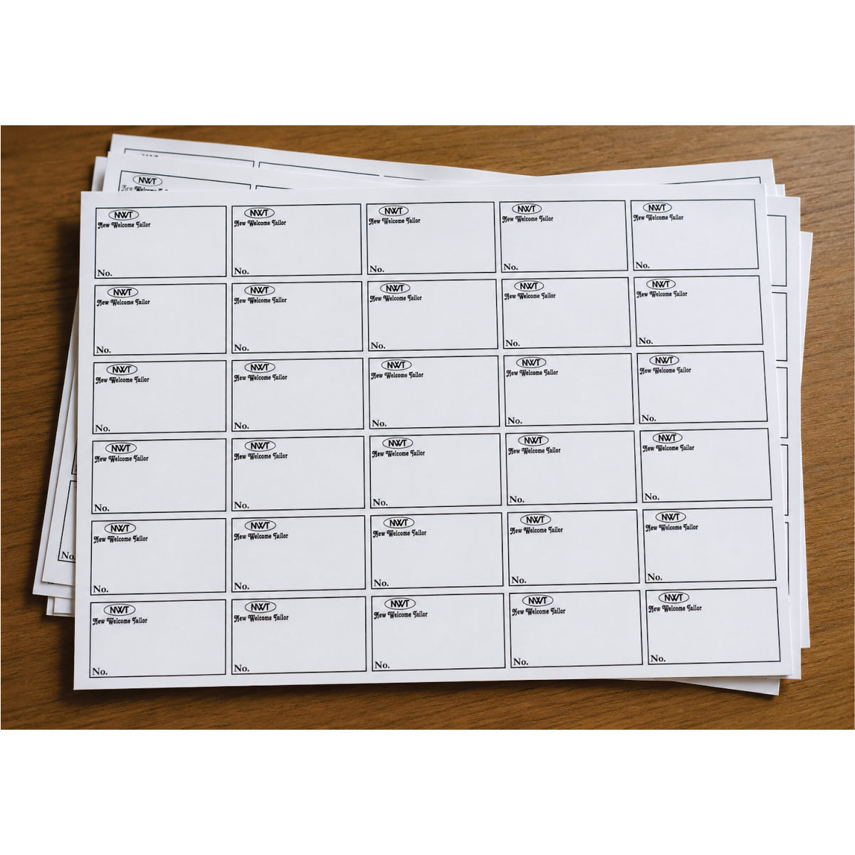CUSTOM STICKER TA 05| 100 SHEETS