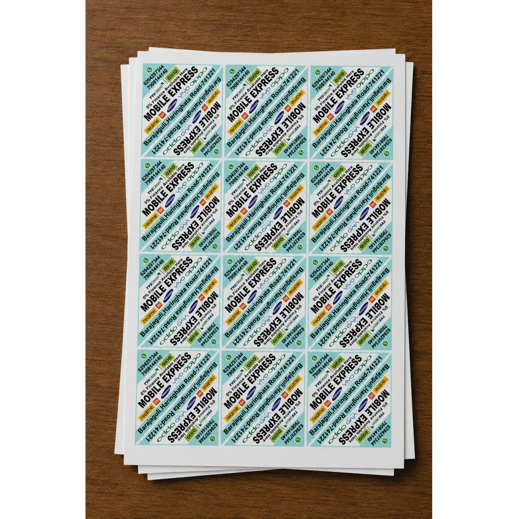 CUSTOM STICKER MO 05| 100 SHEETS