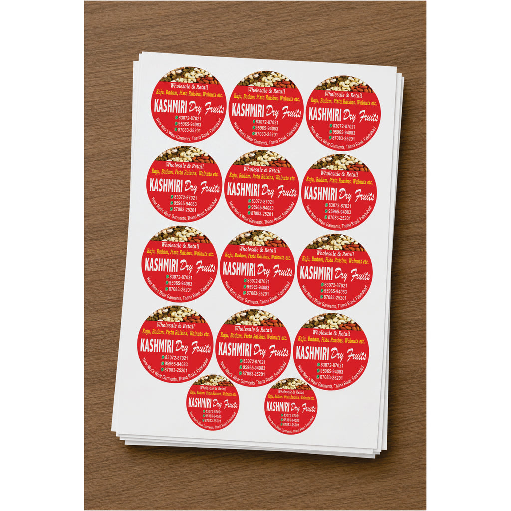 CUSTOM STICKER GR 05| 100 SHEETS
