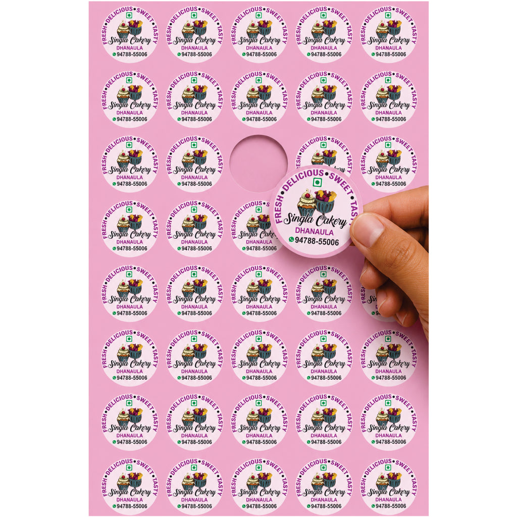 CUSTOM STICKER BK 006 | 100 SHEETS