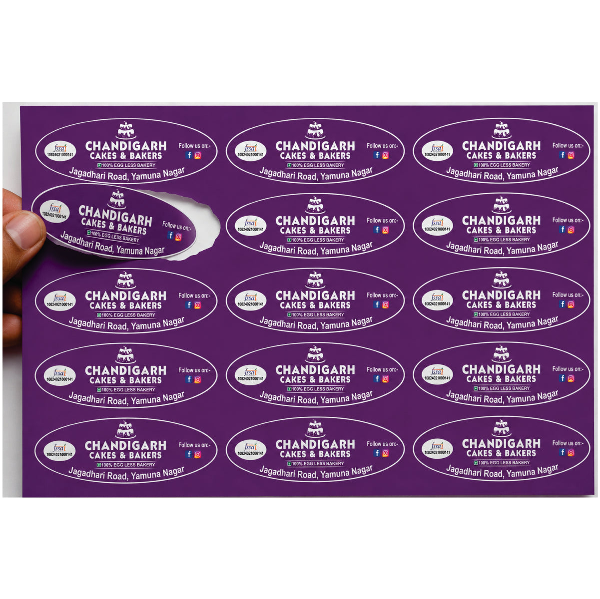 CUSTOM STICKER BK 60| 100 SHEETS