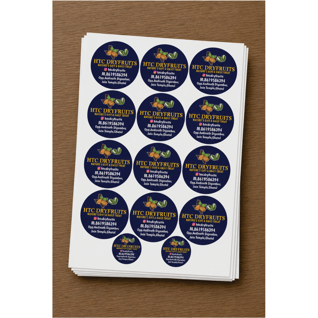 CUSTOM STICKER GR 06| 100 SHEETS