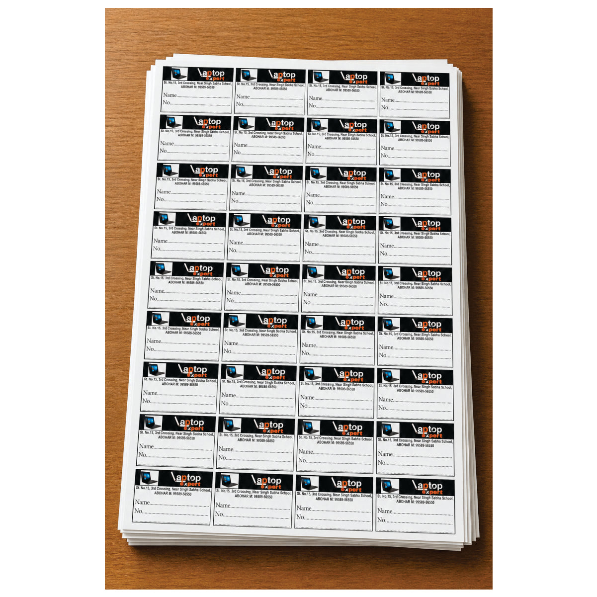CUSTOM STICKER COM 06| 100 SHEETS