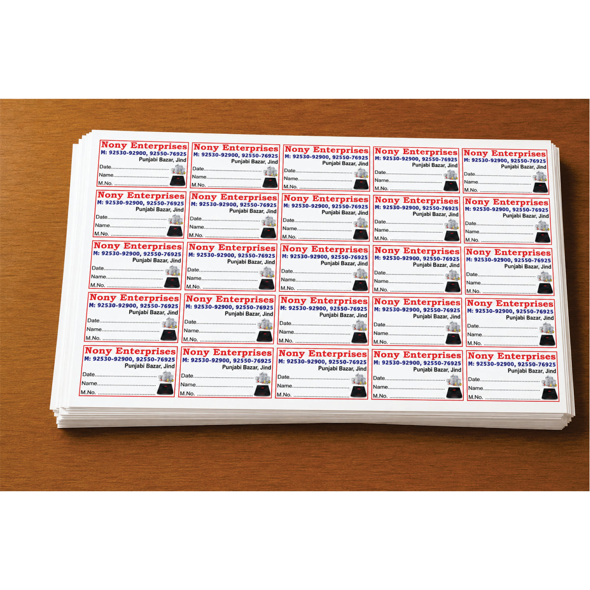 CUSTOM STICKER RE 06| 100 SHEETS