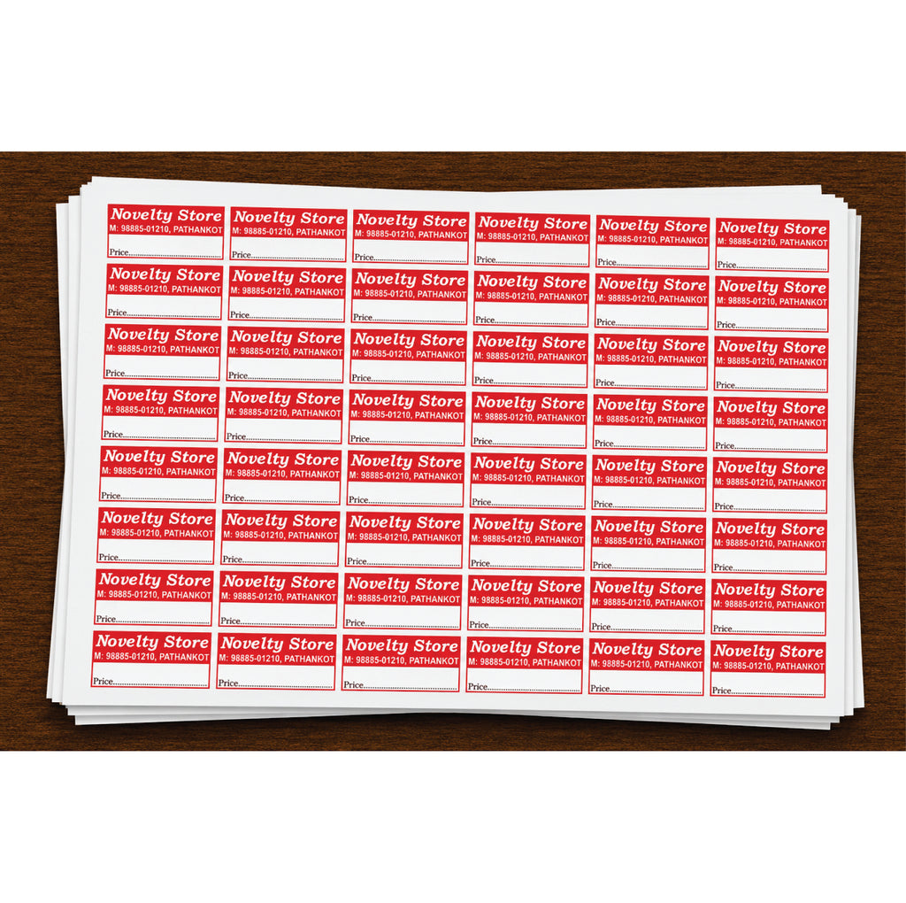CUSTOM STICKER HA 06| 100 SHEETS