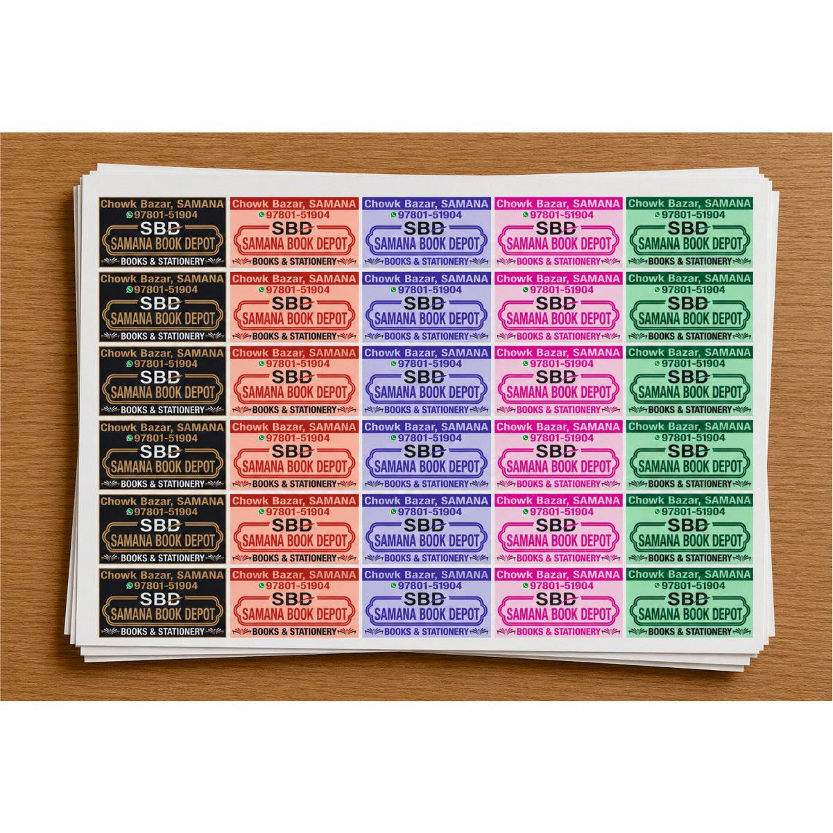 CUSTOM STICKER Bo 06| 100 SHEETS