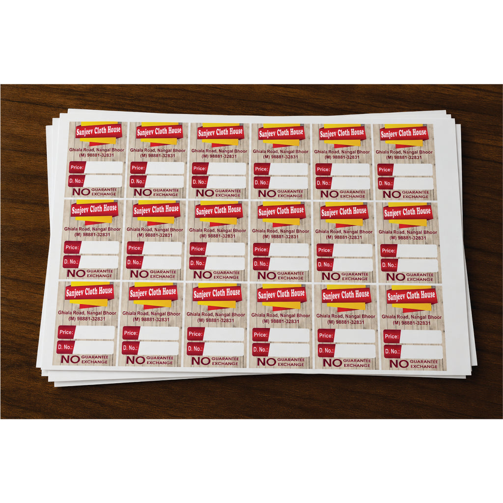 CUSTOM STICKER CL 06| 100 SHEETS