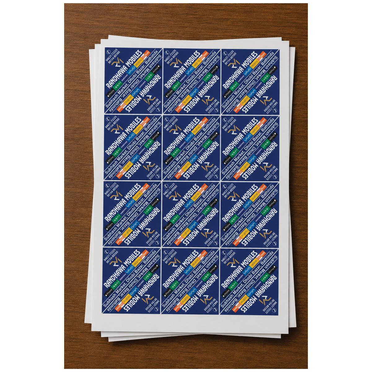CUSTOM STICKER MO 06| 100 SHEETS