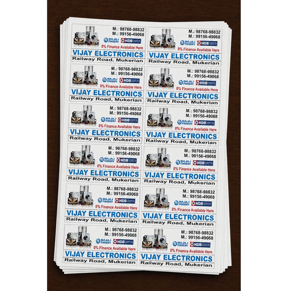 CUSTOM STICKER EL 06| 100 SHEETS