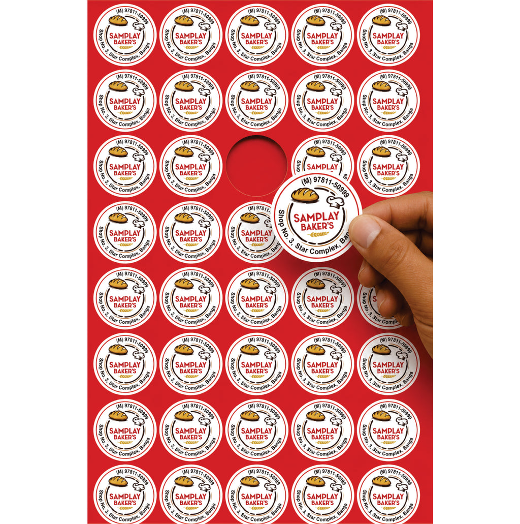 CUSTOM STICKER BK 007 | 100 SHEETS