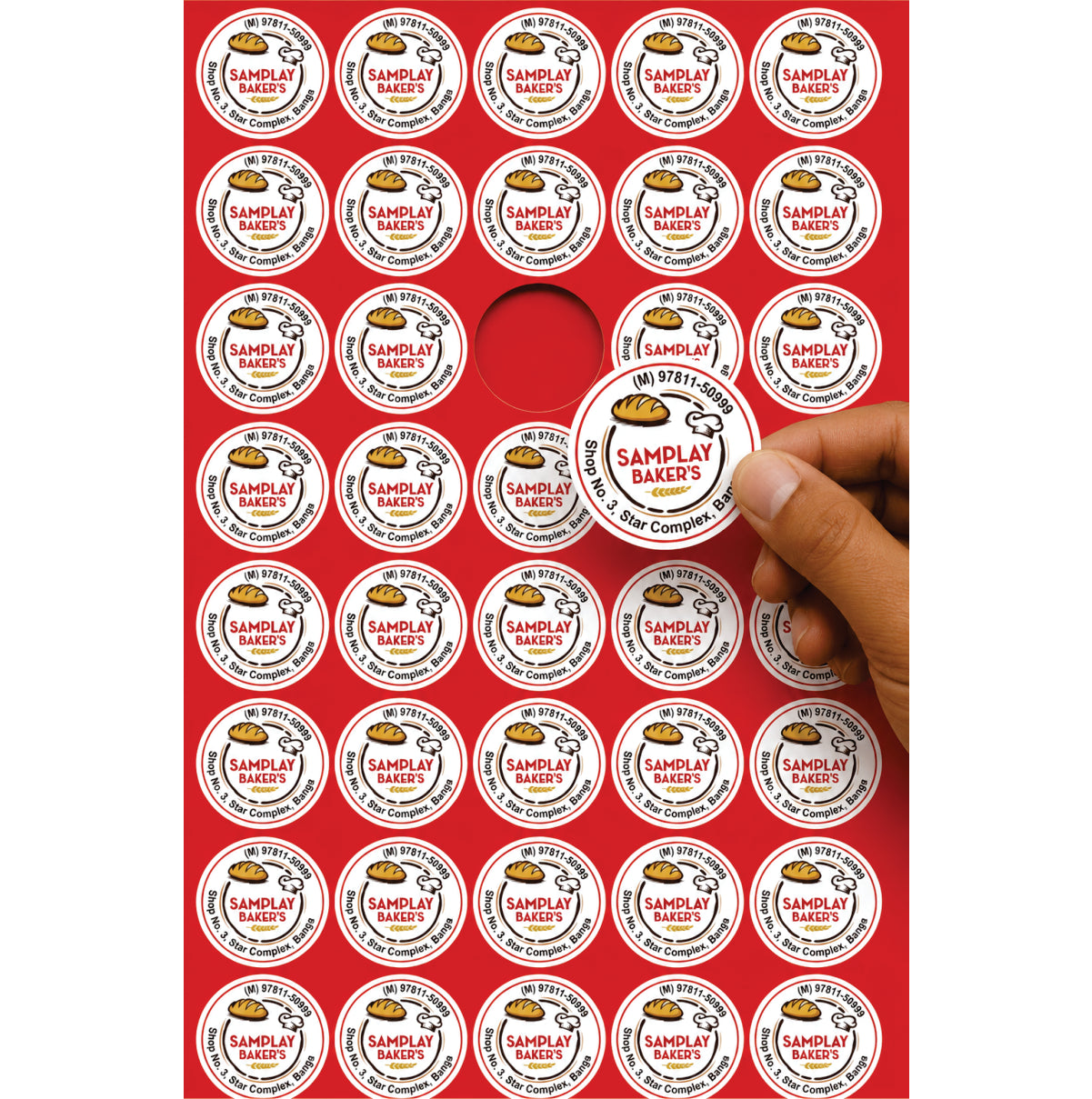 CUSTOM STICKER BK 007 | 100 SHEETS