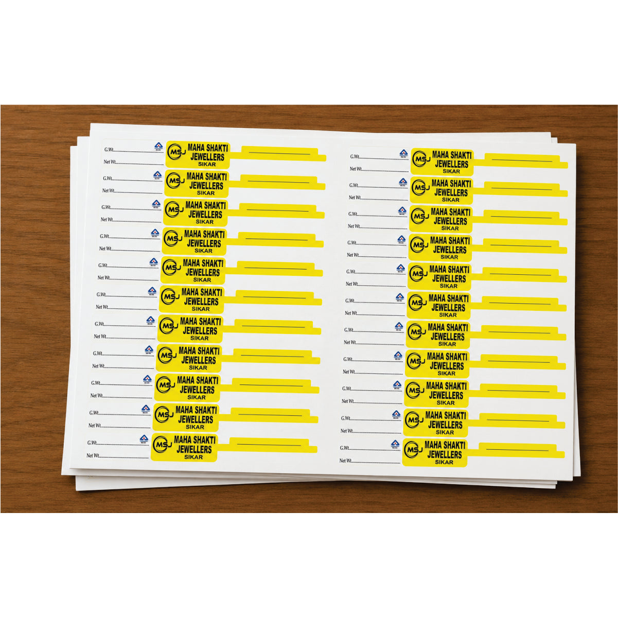 CUSTOM STICKER JE 07 | 100 SHEETS