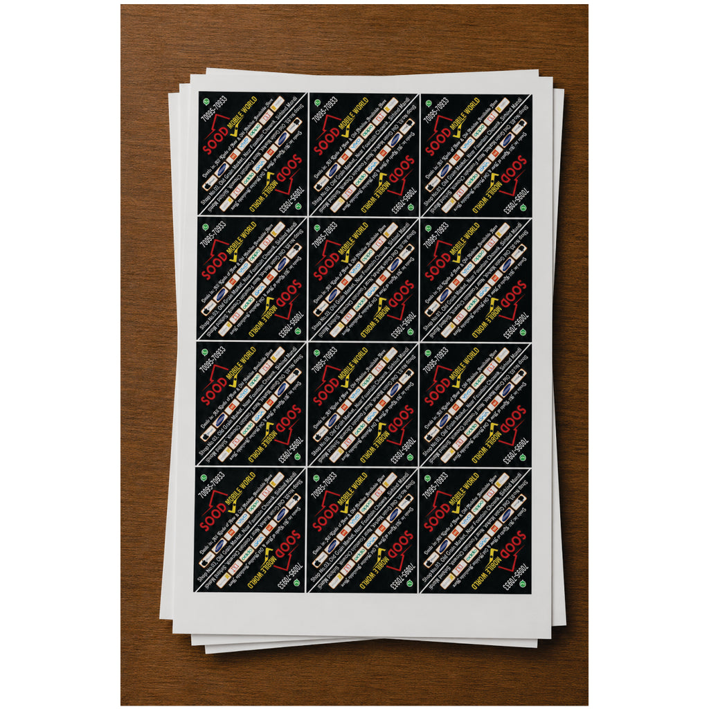 CUSTOM STICKER MO 07| 100 SHEETS