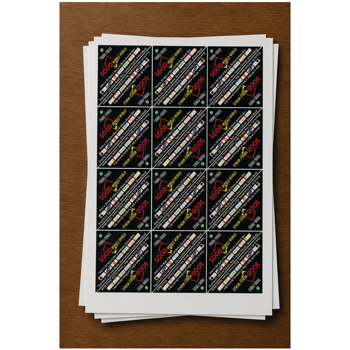 CUSTOM STICKER MO 07| 100 SHEETS