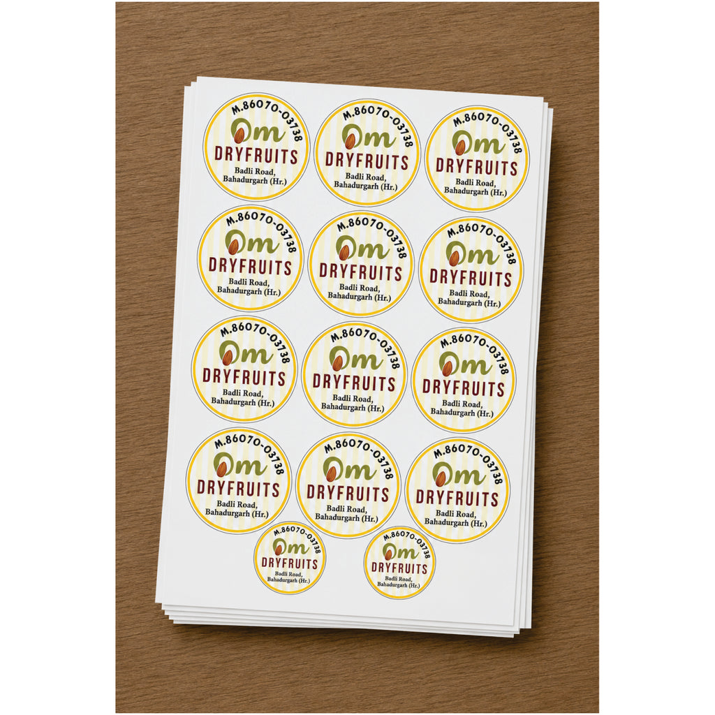 CUSTOM STICKER GR 07| 100 SHEETS