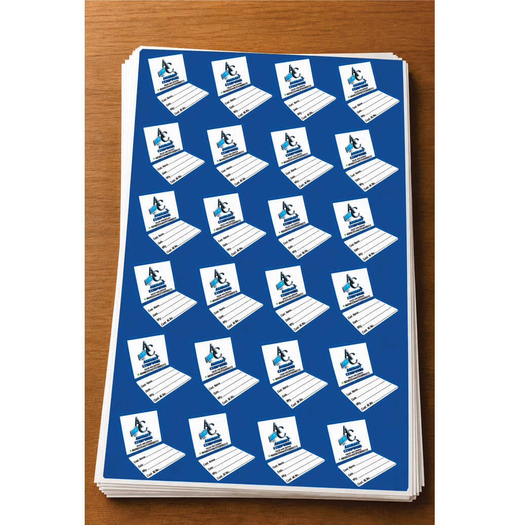 CUSTOM STICKER COM 07| 100 SHEETS