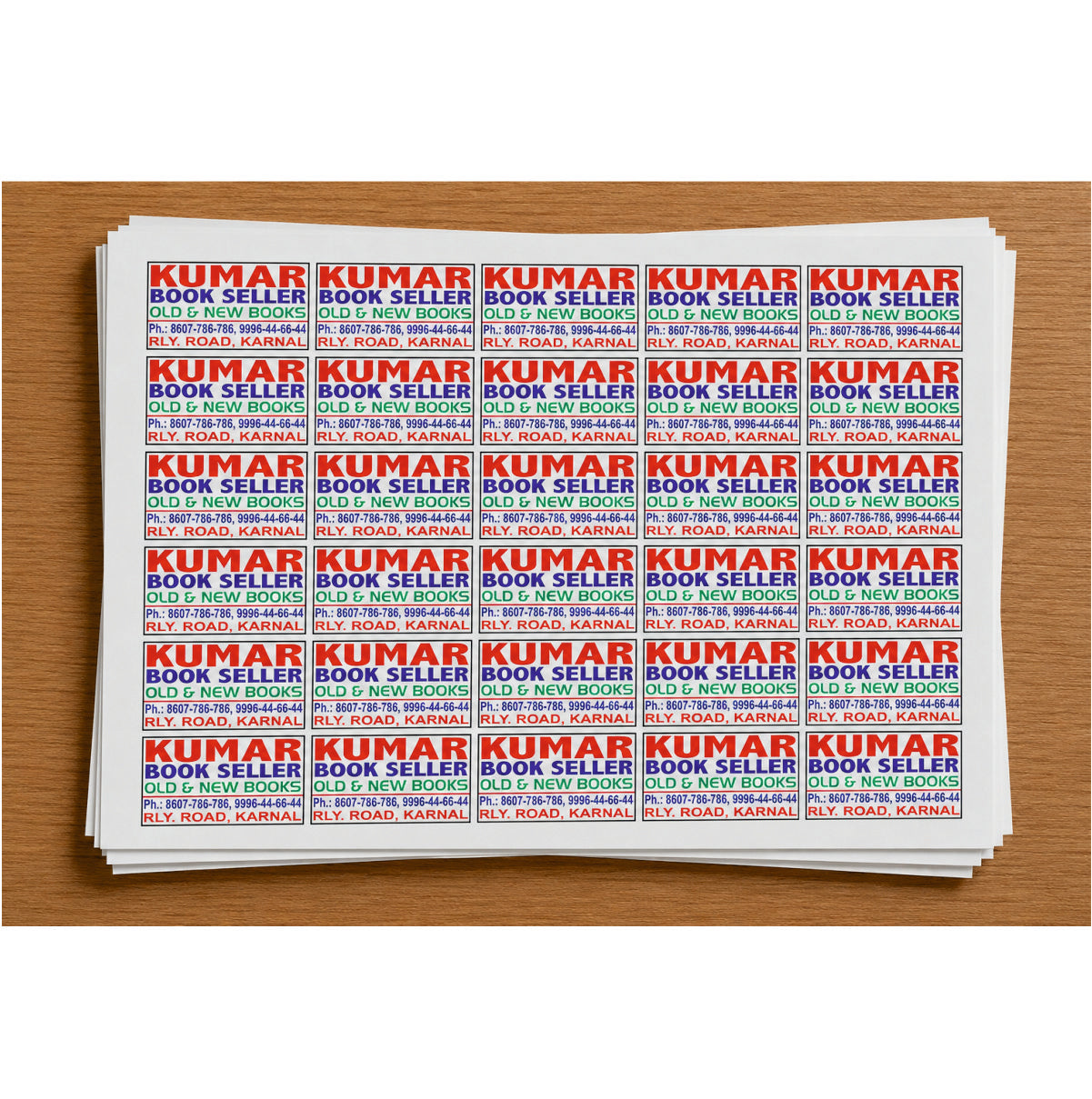 CUSTOM STICKER Bo 07| 100 SHEETS