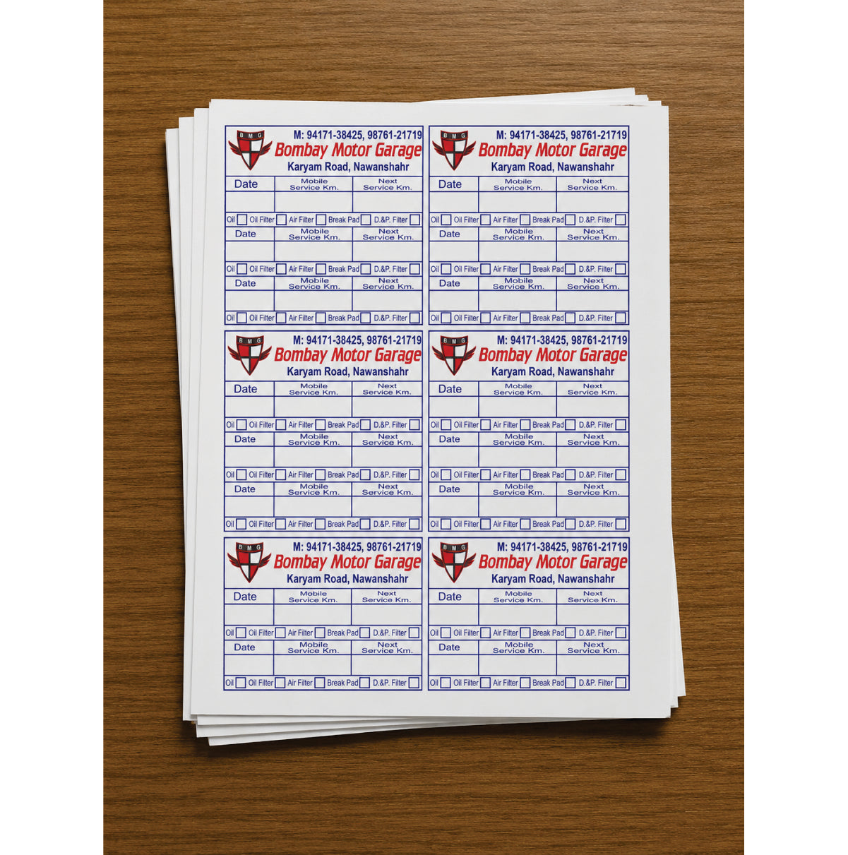 CUSTOM STICKER CR 08| 100 SHEETS