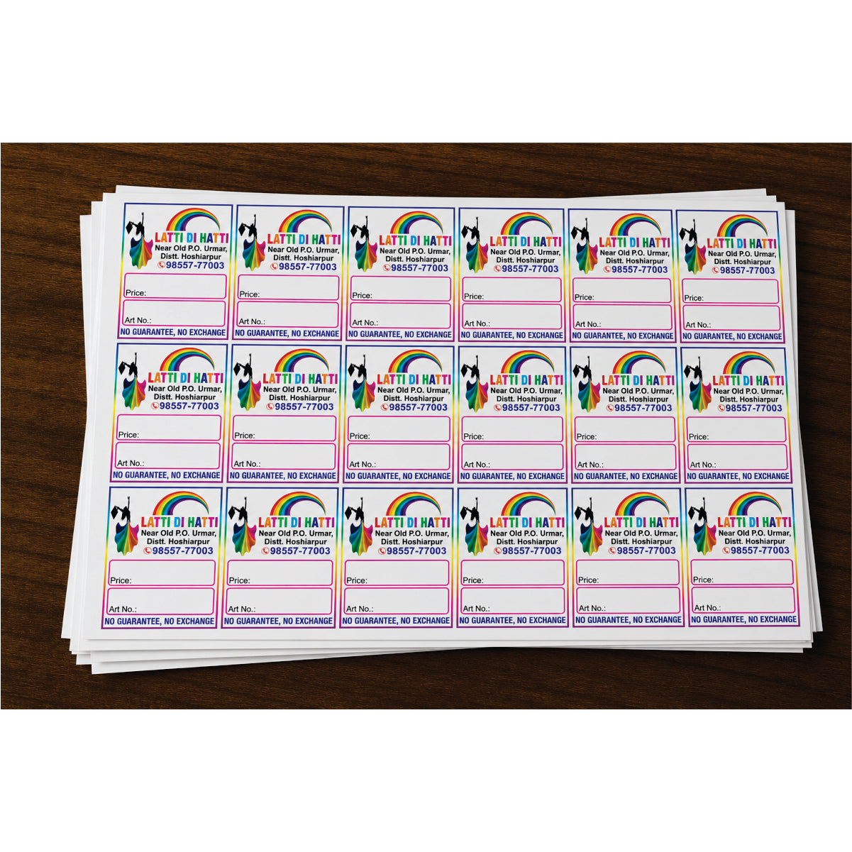 CUSTOM STICKER CL 08| 100 SHEETS