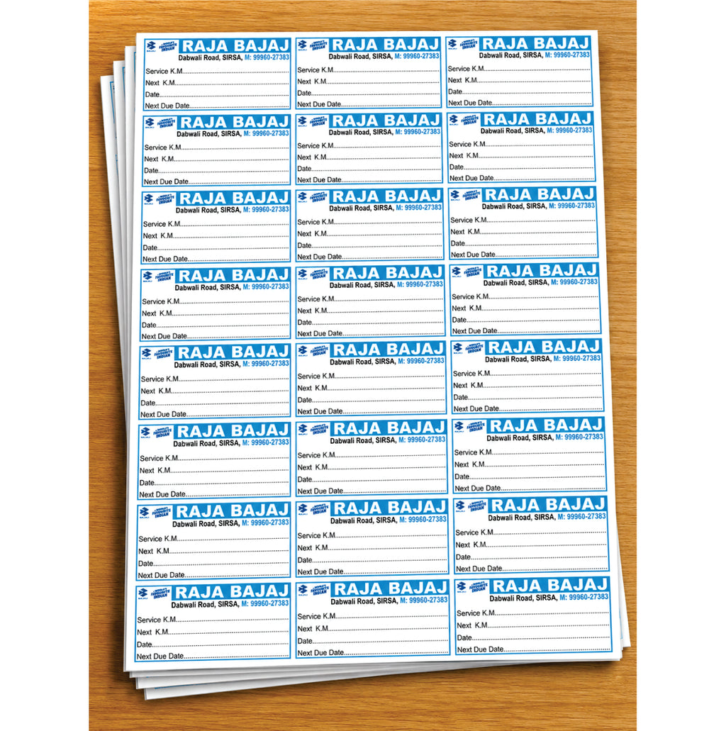 CUSTOM STICKER AU 08| 100 SHEETS