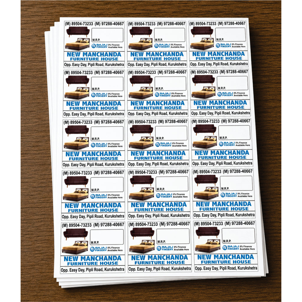 CUSTOM STICKER FUR 08| 100 SHEETS