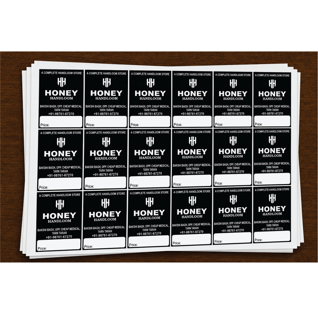 CUSTOM STICKER HA 08| 100 SHEETS