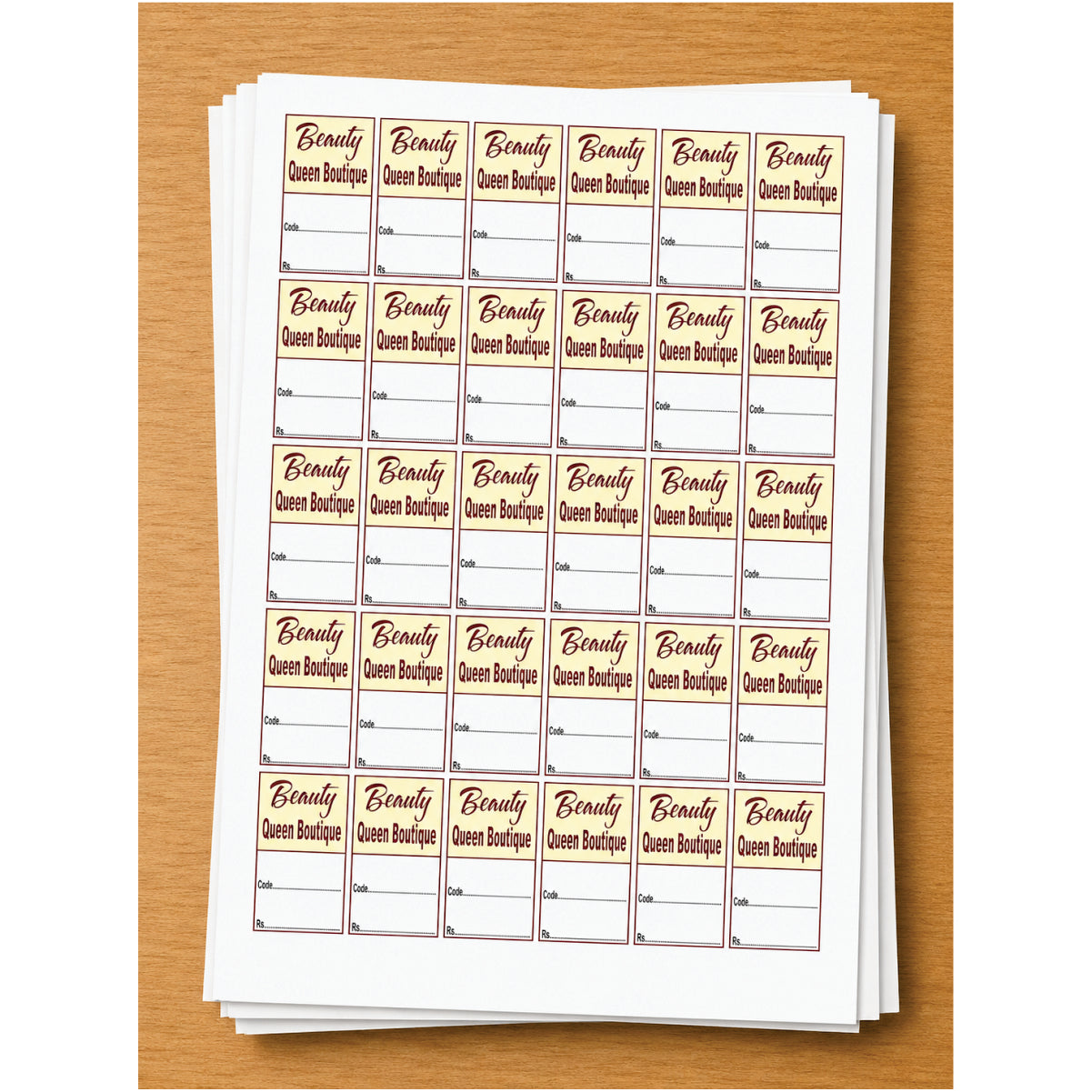 CUSTOM STICKER BOT 09| 100 SHEETS