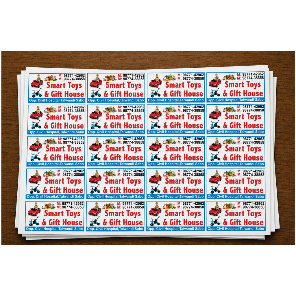 CUSTOM STICKER TO 09| 100 SHEETS