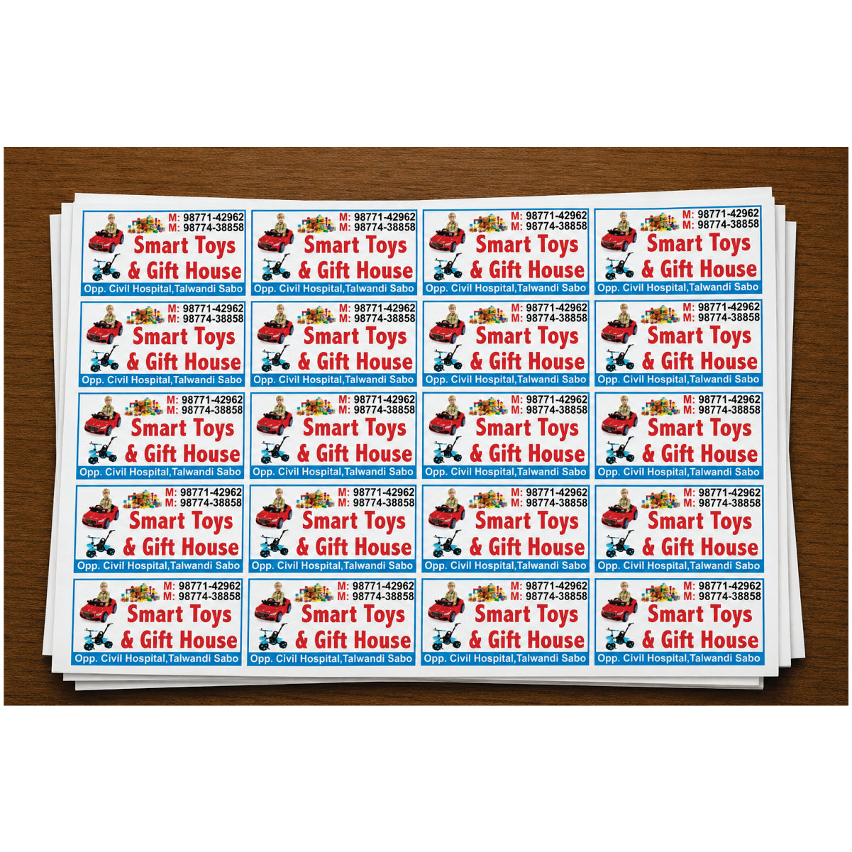 CUSTOM STICKER TO 09| 100 SHEETS